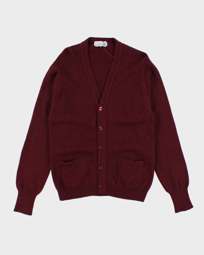 Vintage 80's Pure Wool Button Up Cardigan - M