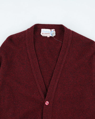 Vintage 80's Pure Wool Button Up Cardigan - M