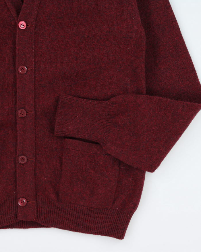 Vintage 80's Pure Wool Button Up Cardigan - M