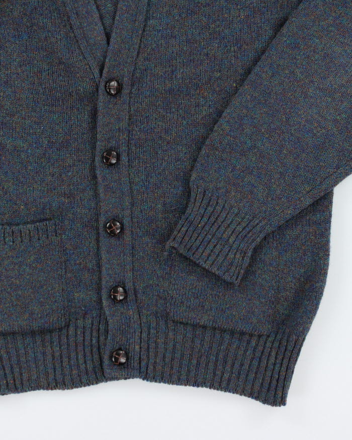 Vintage 90's Pure Wool Button Up Cardigan - L