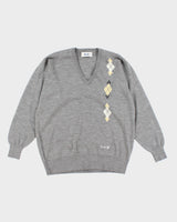 Vintage Pringle of Scotland Lambswool V-Neck Jumper - L