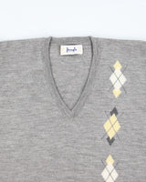 Vintage Pringle of Scotland Lambswool V-Neck Jumper - L