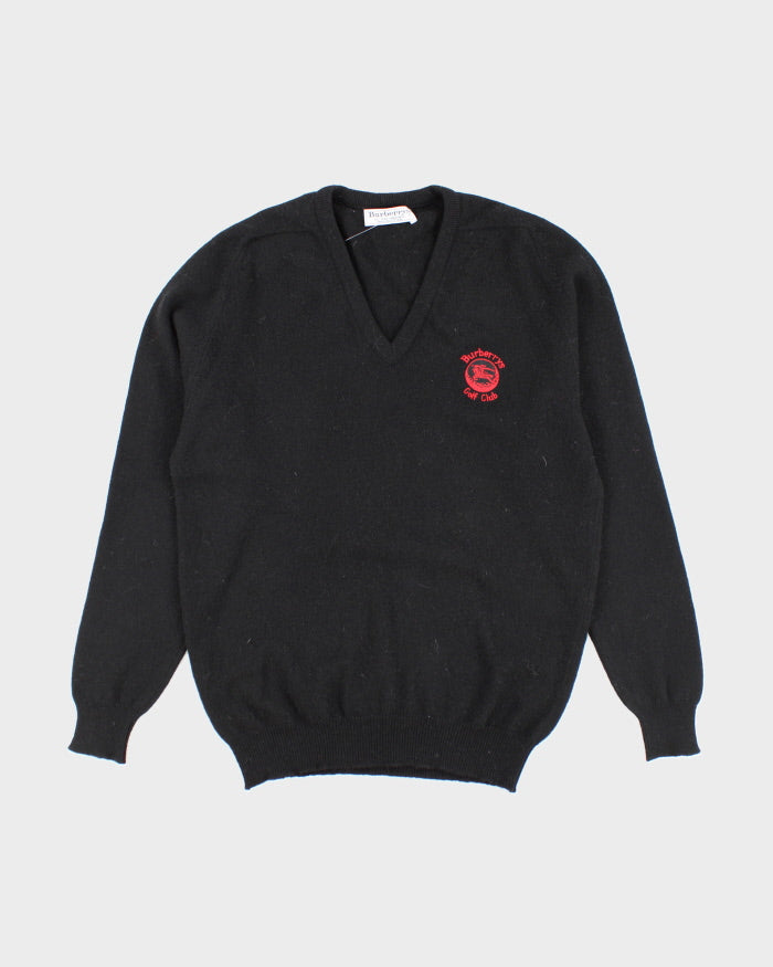 Vintage 90's Lambswool Burberry Golf Club Knitted Jumper - L