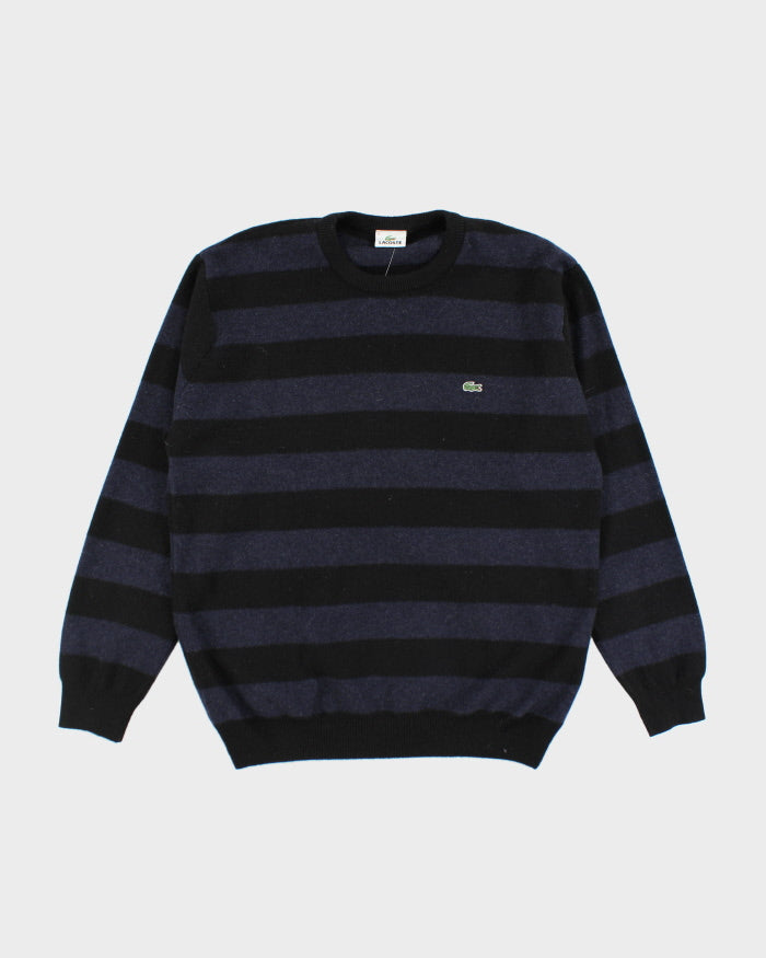Vintage Lacoste Chunky Striped Knit Jumper - L