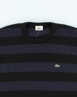 Vintage Lacoste Chunky Striped Knit Jumper - L