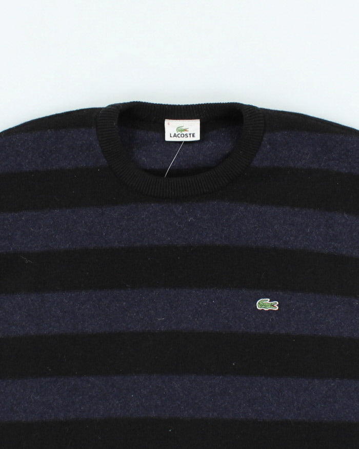 Vintage Lacoste Chunky Striped Knit Jumper - L