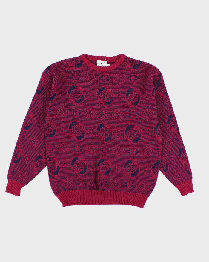 Vintage 90's Christian Dior Chunky Wool Knit Jumper - XL