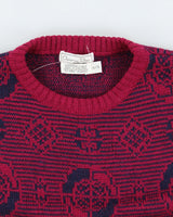 Vintage 90's Christian Dior Chunky Wool Knit Jumper - XL
