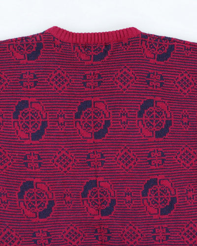 Vintage 90's Christian Dior Chunky Wool Knit Jumper - XL