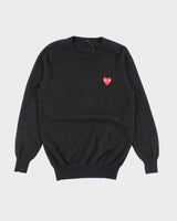 Vintage 2000's Comme Des Garcon Heart Patch Knit Jumper - M
