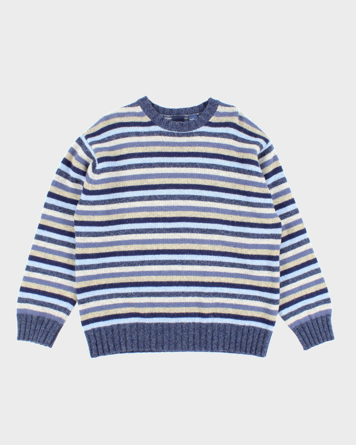 Vintage 2000's GAP Striped Chunky Knit Jumper - L
