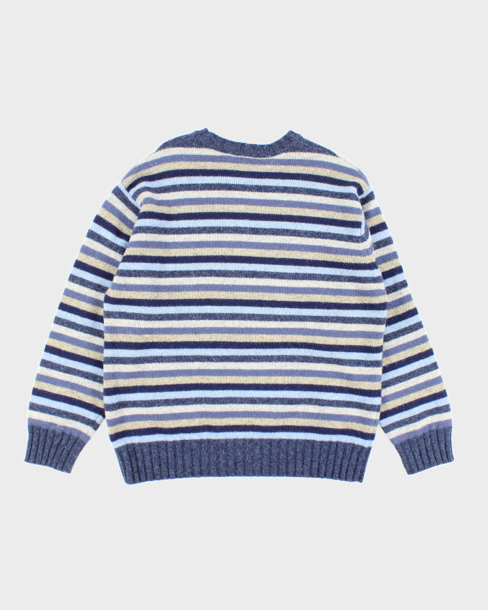 Vintage 2000's GAP Striped Chunky Knit Jumper - L