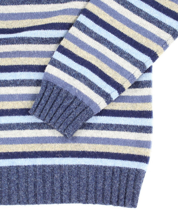 Vintage 2000's GAP Striped Chunky Knit Jumper - L