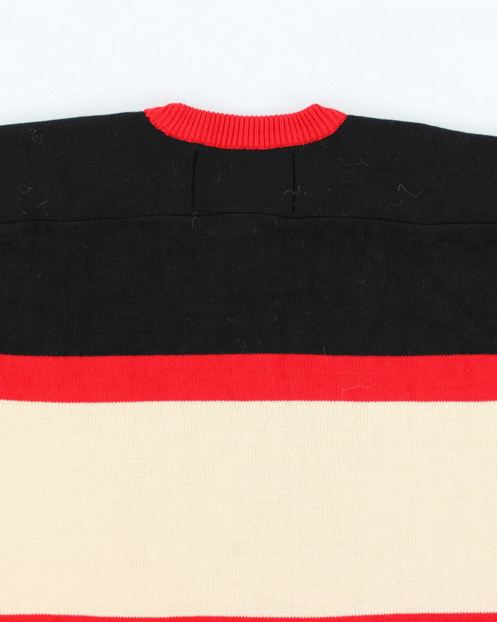Vintage Chicago Black Hawks NHL Chunky Knit Jumper - L