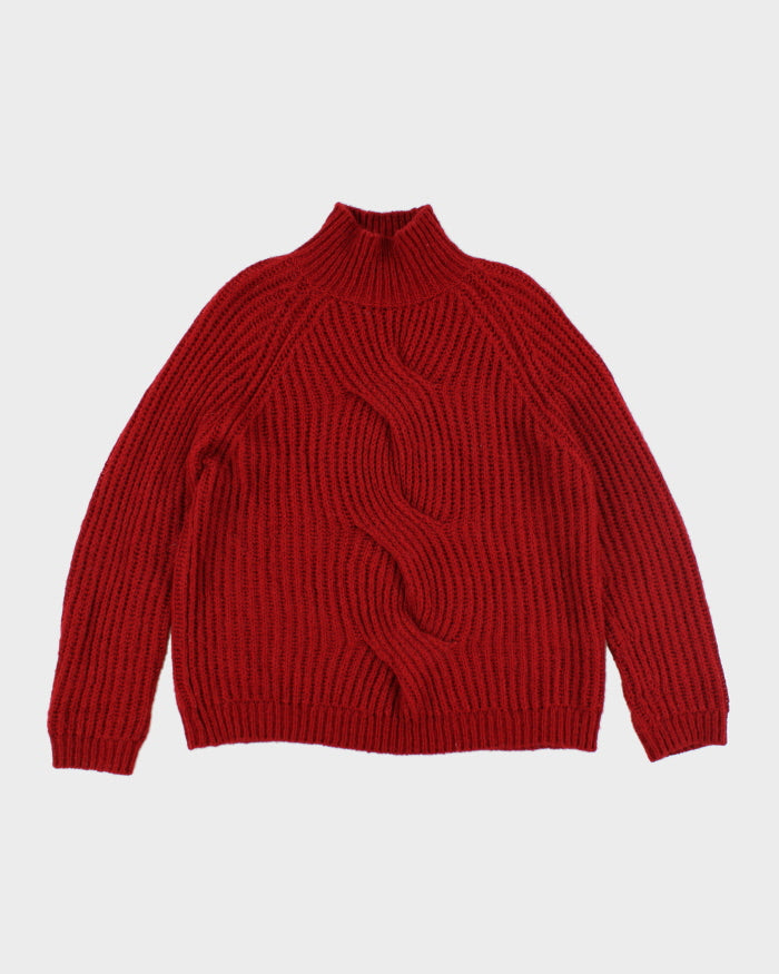 Vintage 90's Massimo Dutti Patterned Knit Jumper - L