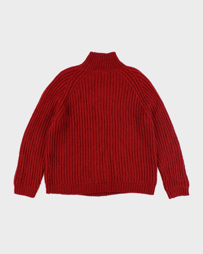 Vintage 90's Massimo Dutti Patterned Knit Jumper - L
