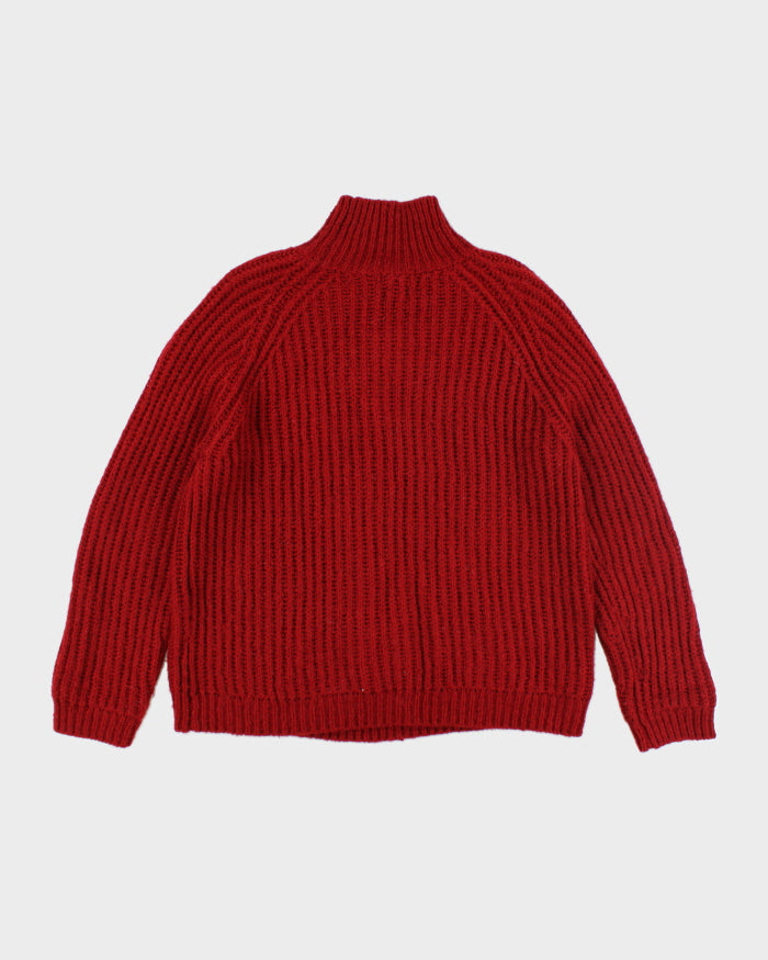 Vintage 90's Massimo Dutti Patterned Knit Jumper - L