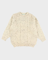 Vintage 70's Quill's Wool Aran Chunky Knit Jumper - XL
