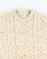 Vintage 70's Quill's Wool Aran Chunky Knit Jumper - XL