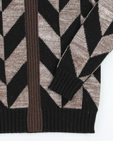 Vintage 90's Hermes Chunky Patterned Wool Knit Jumper - S