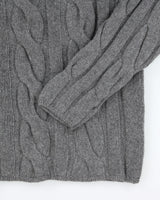 Vintage Belvedere Cable Style Cashmere Knit Jumper - M