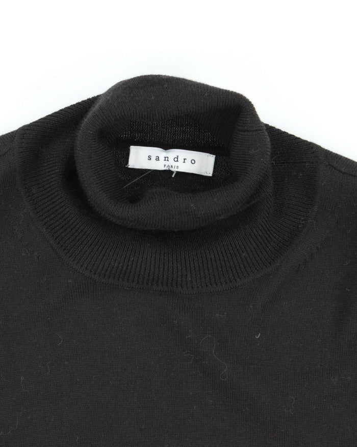 Vintage Sandro Paris Lightweight Roll Neck Knit Jumper - L