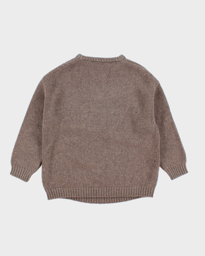 Vintage Roberto Collina Chunky Raised Print Knit Jumper - M