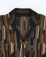 Vintage 90's Cooper Chunky Zip Up Knit Cardigan - L