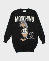 Vintage 90's Moschino Rat Print Knit Jumper - L