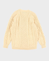 Vintage 80's Inisfree Aran Chunky Knit Cardigan - L
