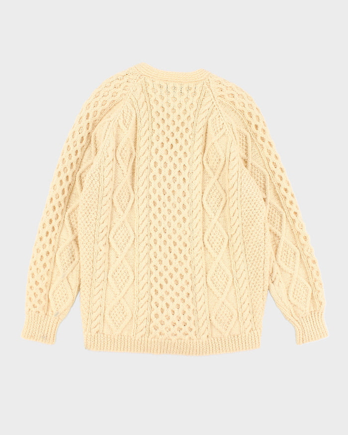 Vintage 80's Inisfree Aran Chunky Knit Cardigan - L