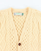 Vintage 80's Inisfree Aran Chunky Knit Cardigan - L