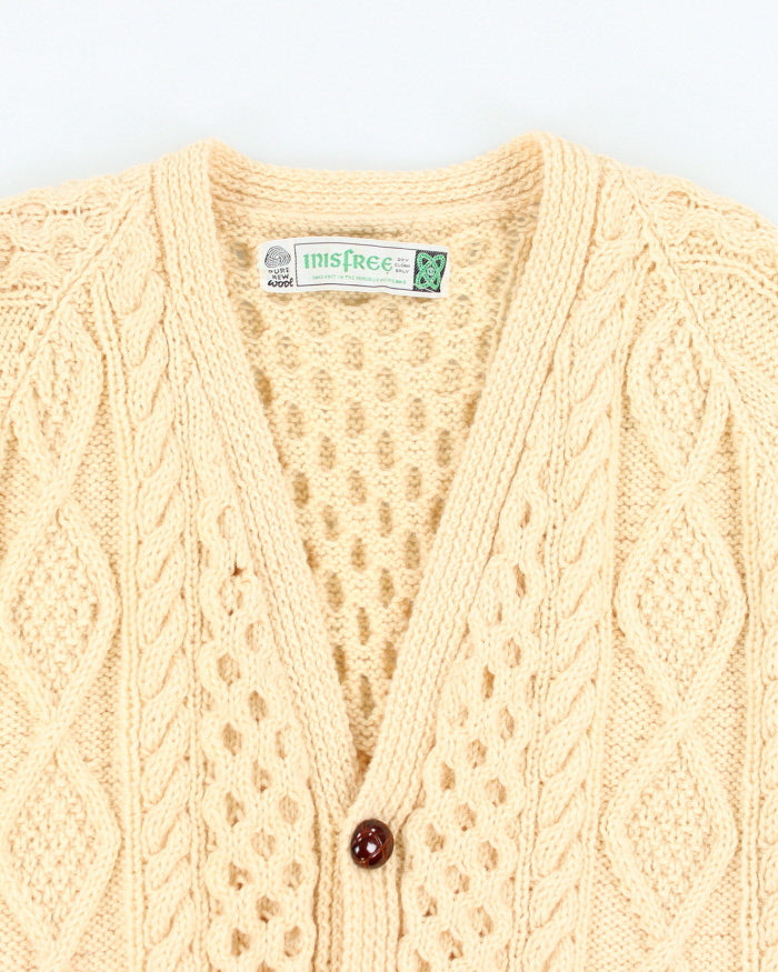 Vintage 80's Inisfree Aran Chunky Knit Cardigan - L