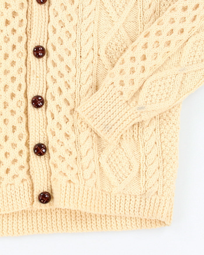Vintage 80's Inisfree Aran Chunky Knit Cardigan - L