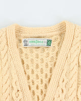 Vintage 80's Inisfree Aran Chunky Knit Cardigan - L
