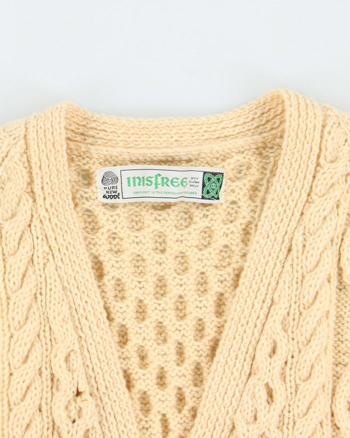Vintage 80's Inisfree Aran Chunky Knit Cardigan L