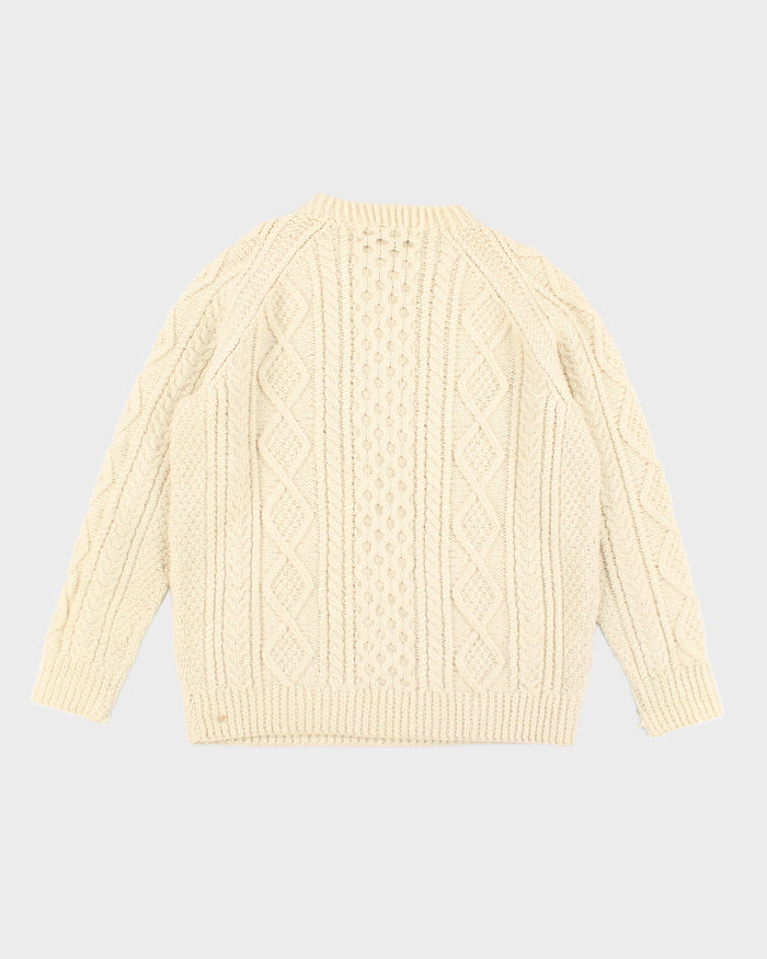 Vintage 80's Inisfree Aran Chunky Knit Jumper - XL