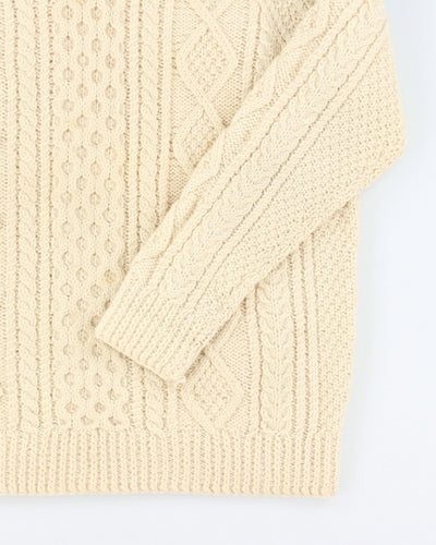 Vintage 80's Inisfree Aran Chunky Knit Jumper - XL