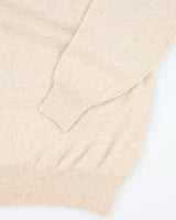 Vintage Cashmere Quarter Button Jumper - M
