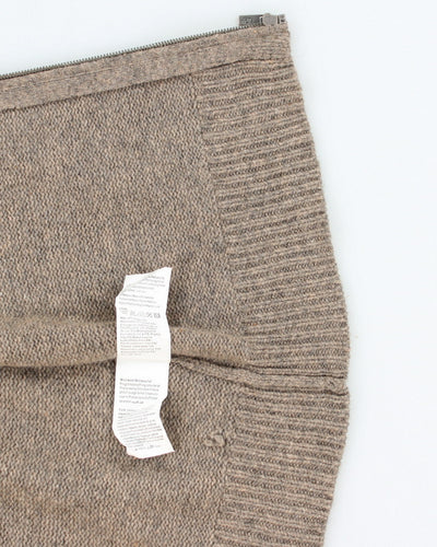 Vintage Zip-up Wool Blend Hoodie Knit Jumper - XL