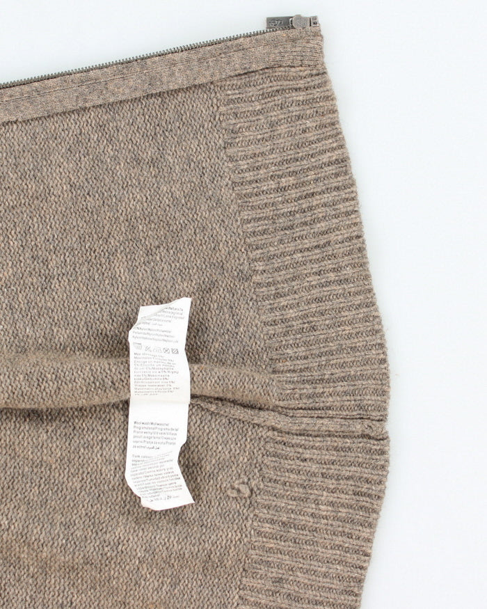 Vintage Zip-up Wool Blend Hoodie Knit Jumper - XL