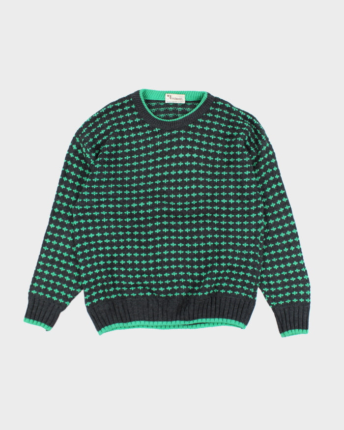 Vintage 90's Aristocrat Chunky Patterned Knit Jumper - S