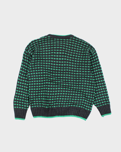 Vintage 90's Aristocrat Chunky Patterned Knit Jumper - S