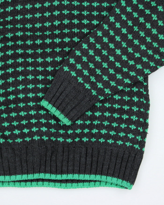 Vintage 90's Aristocrat Chunky Patterned Knit Jumper - S