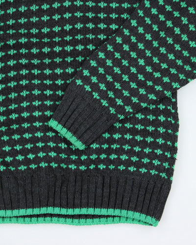 Vintage 90's Aristocrat Chunky Patterned Knit Jumper - S