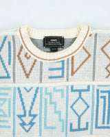 Vintage 80's Sears Chunky Patterned Knit Jumper - L