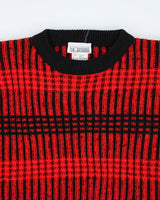 Vintage 80's 19th Avenue Chunky Patterned Knit Jumper - L