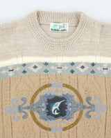 Vintage 90's Skip Jack Chunky Embroidered Knit Jumper- XL