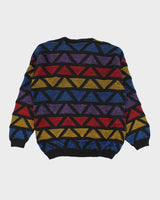 Vintage Signor Angelo Wool Blend Patterned Knit Jumper - M