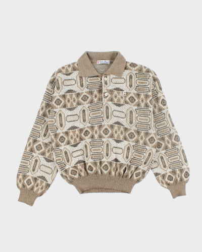 Vintage Conte of Florence Chunky Collared Knit Jumper - L
